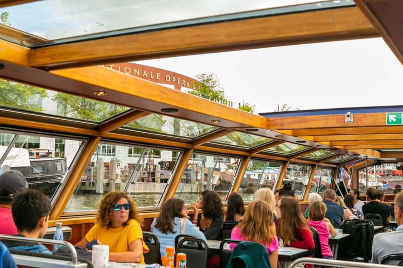 Amsterdam: 75 Minute City Canal Cruise with Audio Guide - Centraal Station, IJ River, and A’DAM Lookout Views