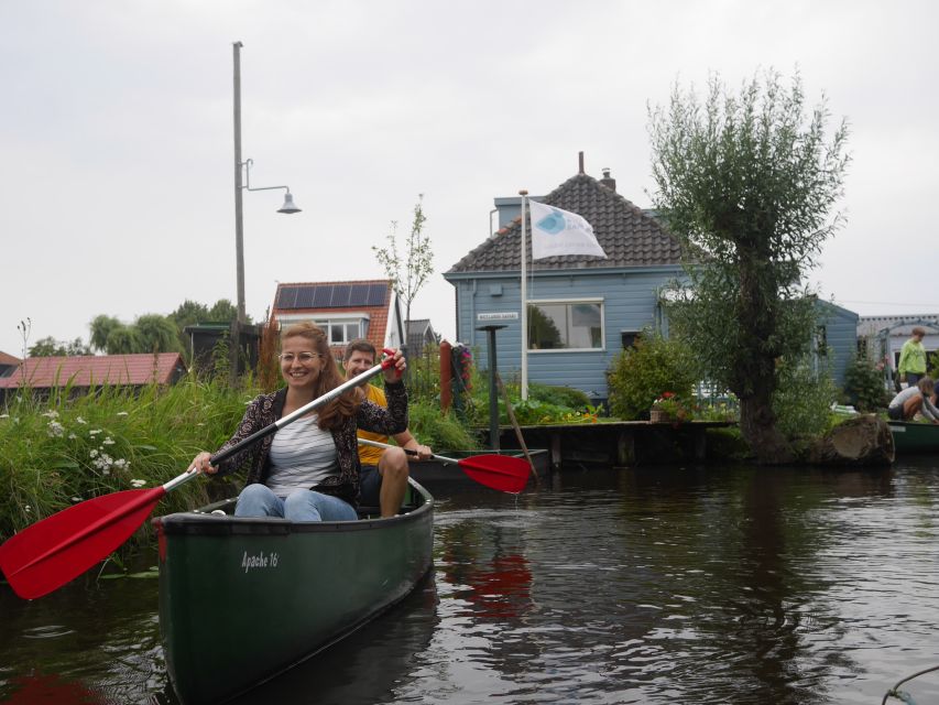 Amsterdam: Dutch Countryside Sunset Canoe Tour - Phones, shoes, and wet-weather reality