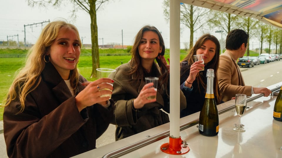 Amsterdam: Dutch Prosecco Party Bike - Price and value: what $37 buys you in 75 minutes