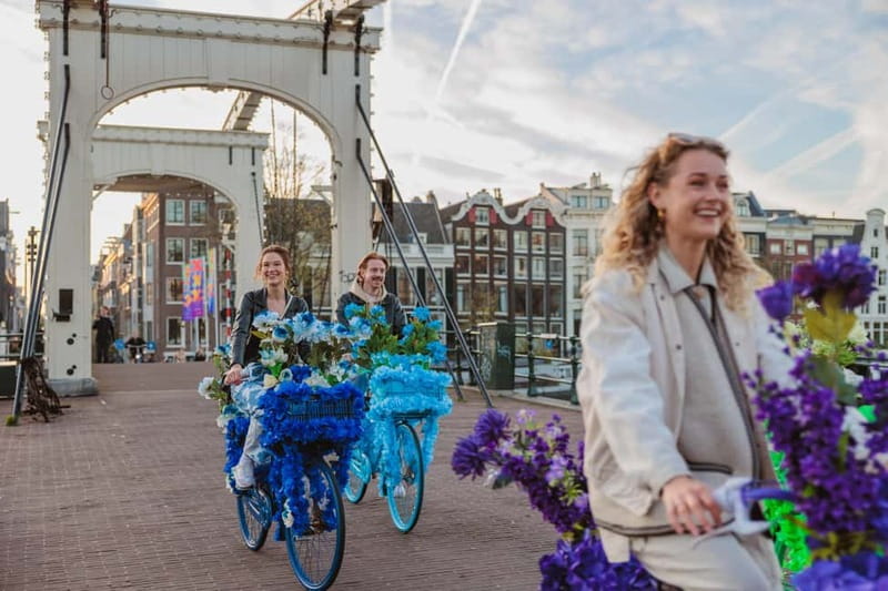 Amsterdam: Explore Canals, Guided Tour on Flower Bikes - Key highlights at a glance