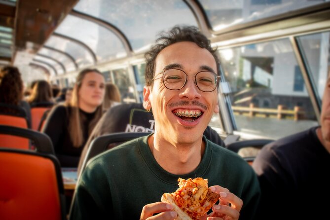 Amsterdam Guided Cruise with New York Pizza, Drinks and Ice Cream - Pizza choices: how to handle a group with different tastes
