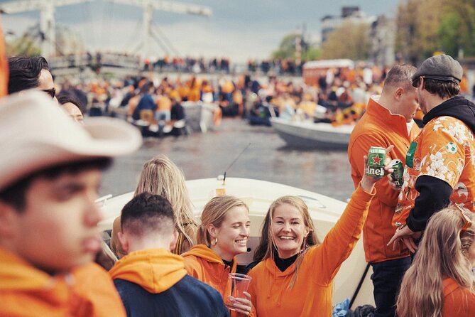 Amsterdam King’s Day Boat Party with Unlimited Drinks 2026 - Price and what $90.31 buys you