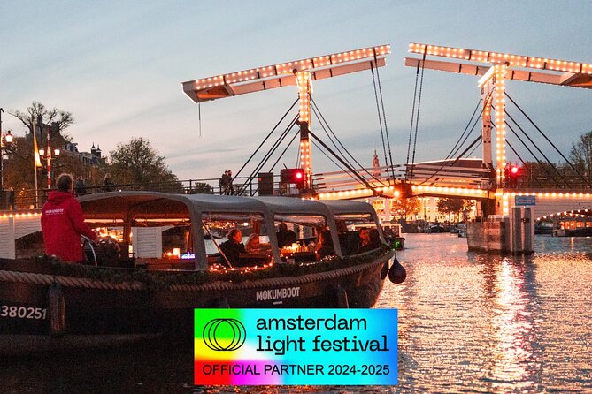 Amsterdam: Light Festival Open Boat - Unl. Drinks Option - NEMO’s Hands On and why it works from the water