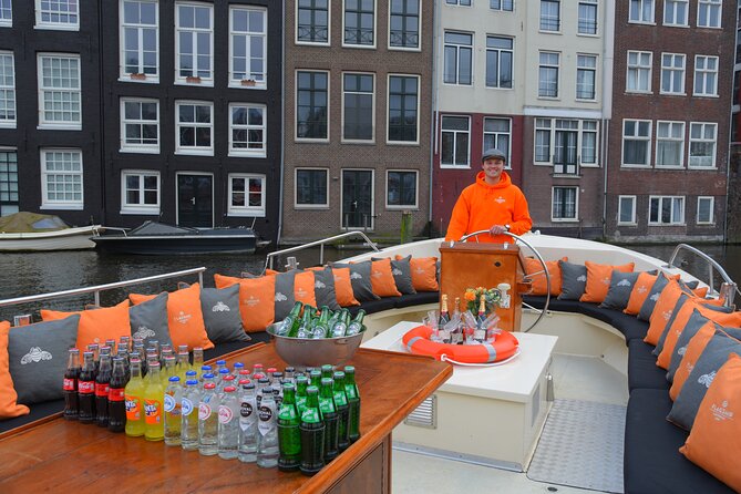 Amsterdam Private Boat Trip With Skipper, Burger and Beers - Food and beer: dinner cruise comfort, not just snacks