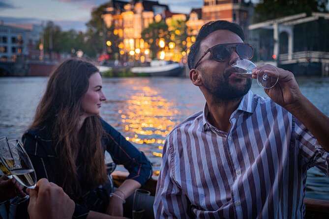 Amsterdam Private Dinner Cruise incl Drinks & 2-course Dinner 2hr - Captains set the vibe: friendly service and calm pacing