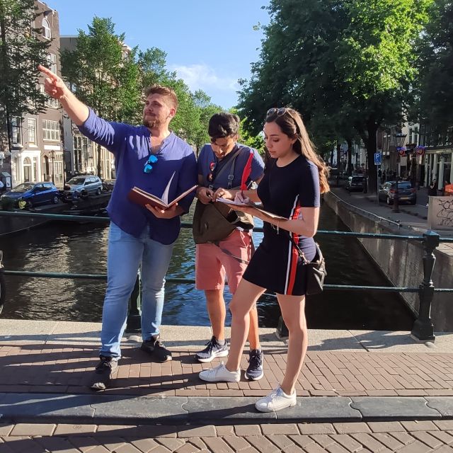 Amsterdam: Treasure Hunt Walking Tour "A Secret Sender" - Nieuwmarkt Square: your first clue, and your first pace check