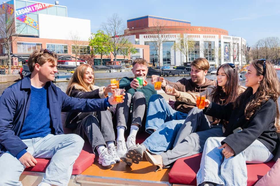 CHEESE AND DRINKS TOUR: A TASTE OF AMSTERDAM ON THE CANALS - Munttoren, Grimburgwal, and your return loop