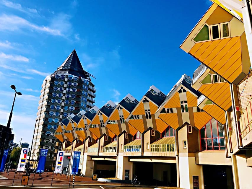 From Amsterdam: Day Tour to Rotterdam, Delft and The Hague - The “must-see” skyline stops: Markthal, Cube Houses, Erasmusbrug