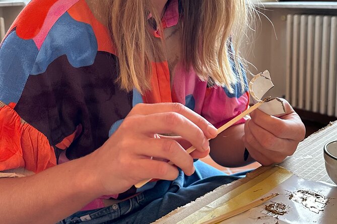 Kintsugi Workshop "The art of Imperfection" - The Hands-On Part: Reassembling Shards with Golden Leaf Glue