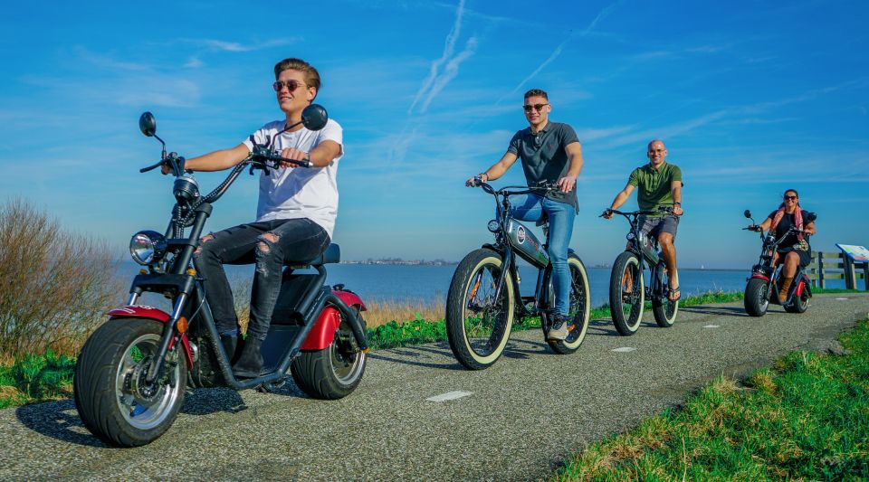 Volendam: E-Scooter Rental - Going farther to Marken: bridges, canals, and an optional boat ride back