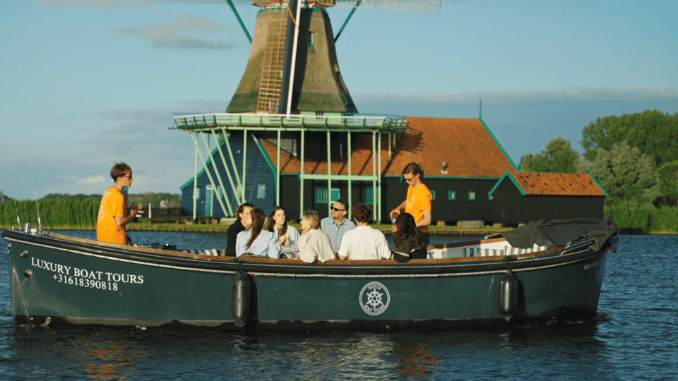 Zaanse Schans: Private Cruise + Live Guide, Optional Drinks - Price and value: $153 per group up to 12